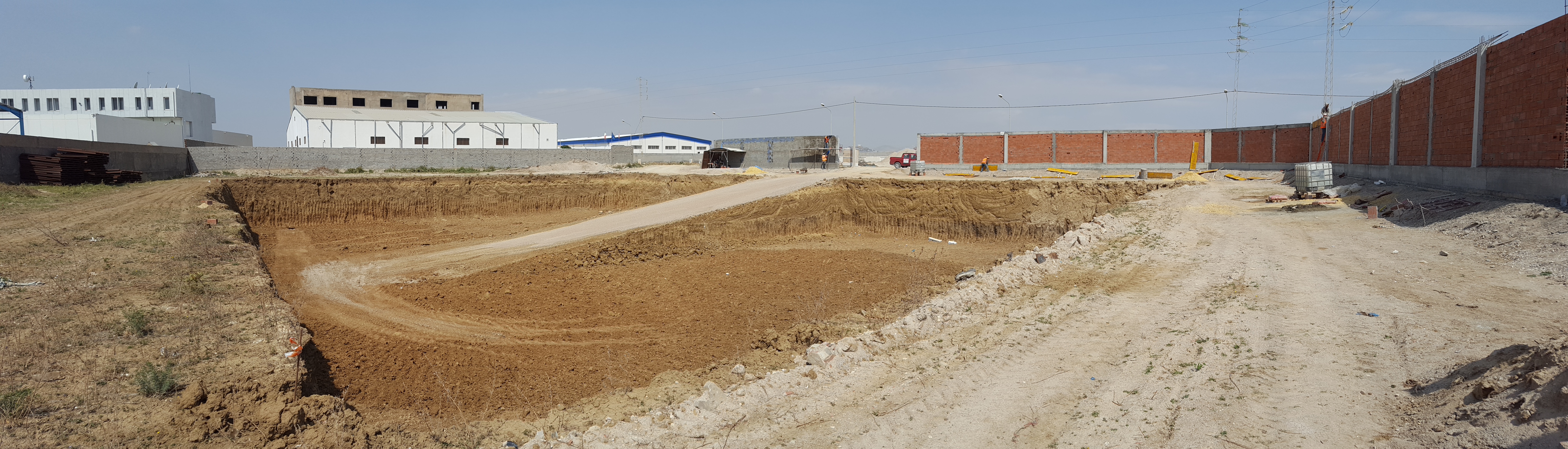 Chantier PEMABAT en Tunisie — gros œuvre et structure béton